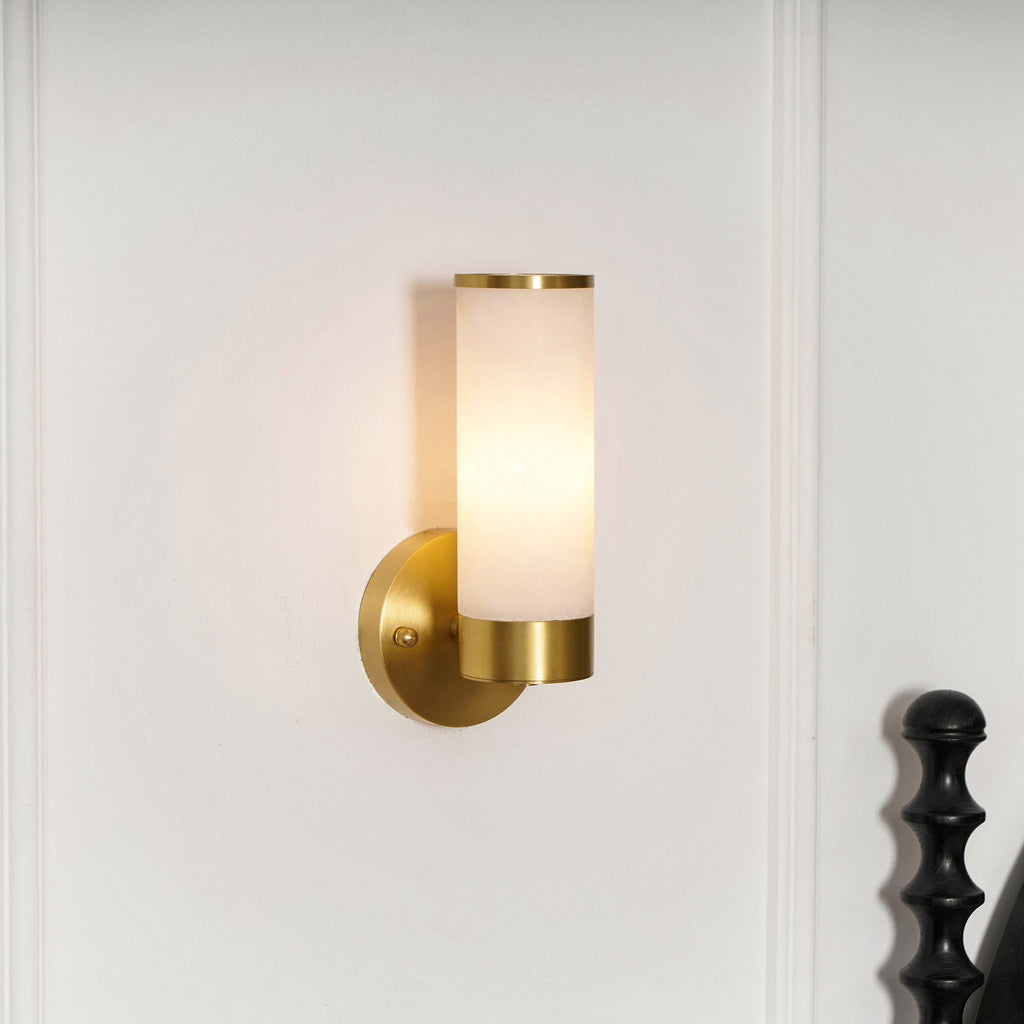 Olvynis Applique Murale Laiton Albâtre Minimaliste Moderne - Neutralighting