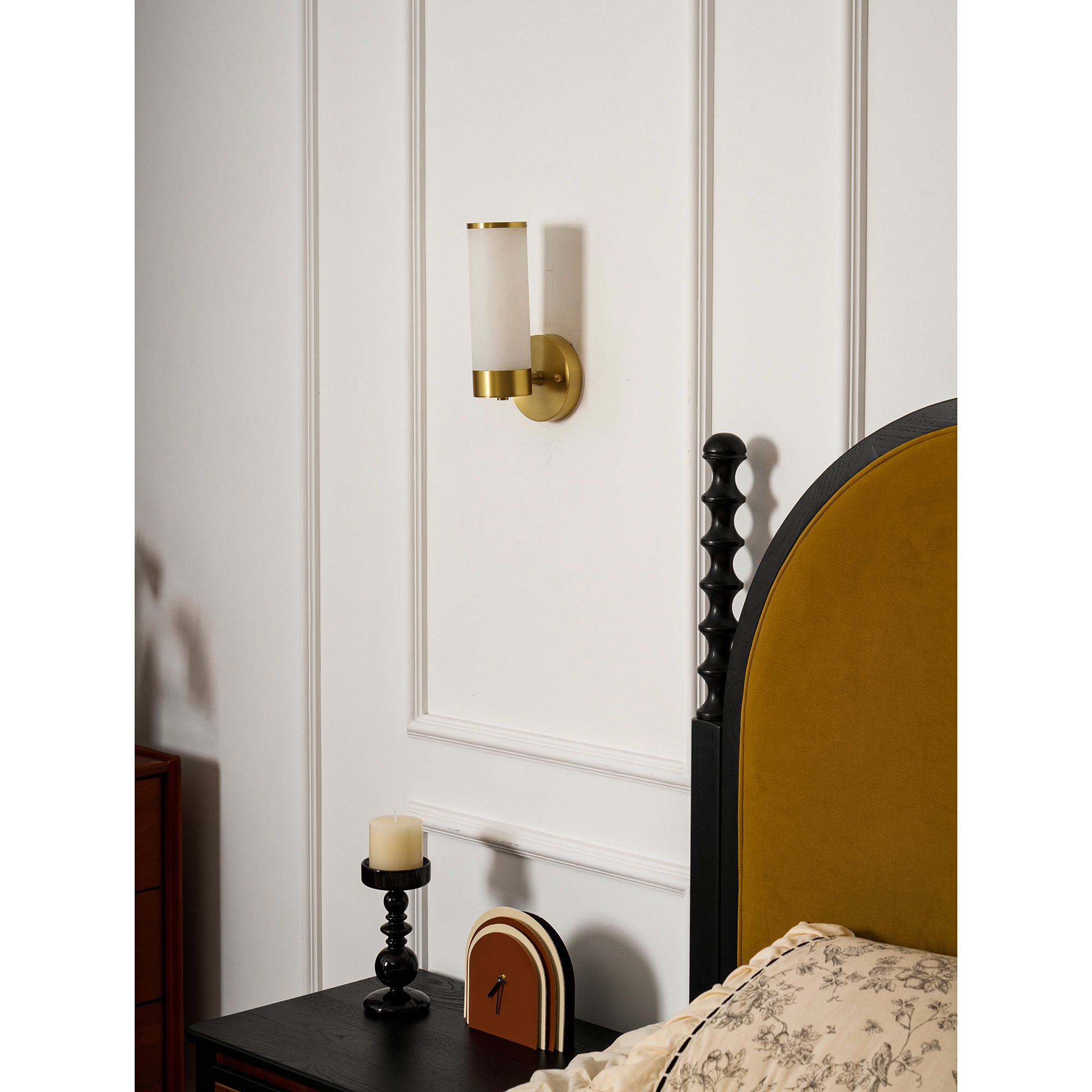 Olvynis Applique Murale Laiton Albâtre Minimaliste Moderne - Neutralighting
