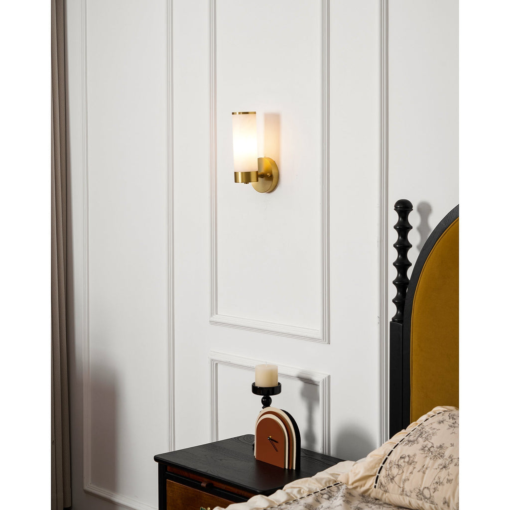 Olvynis Applique Murale Laiton Albâtre Minimaliste Moderne - Neutralighting