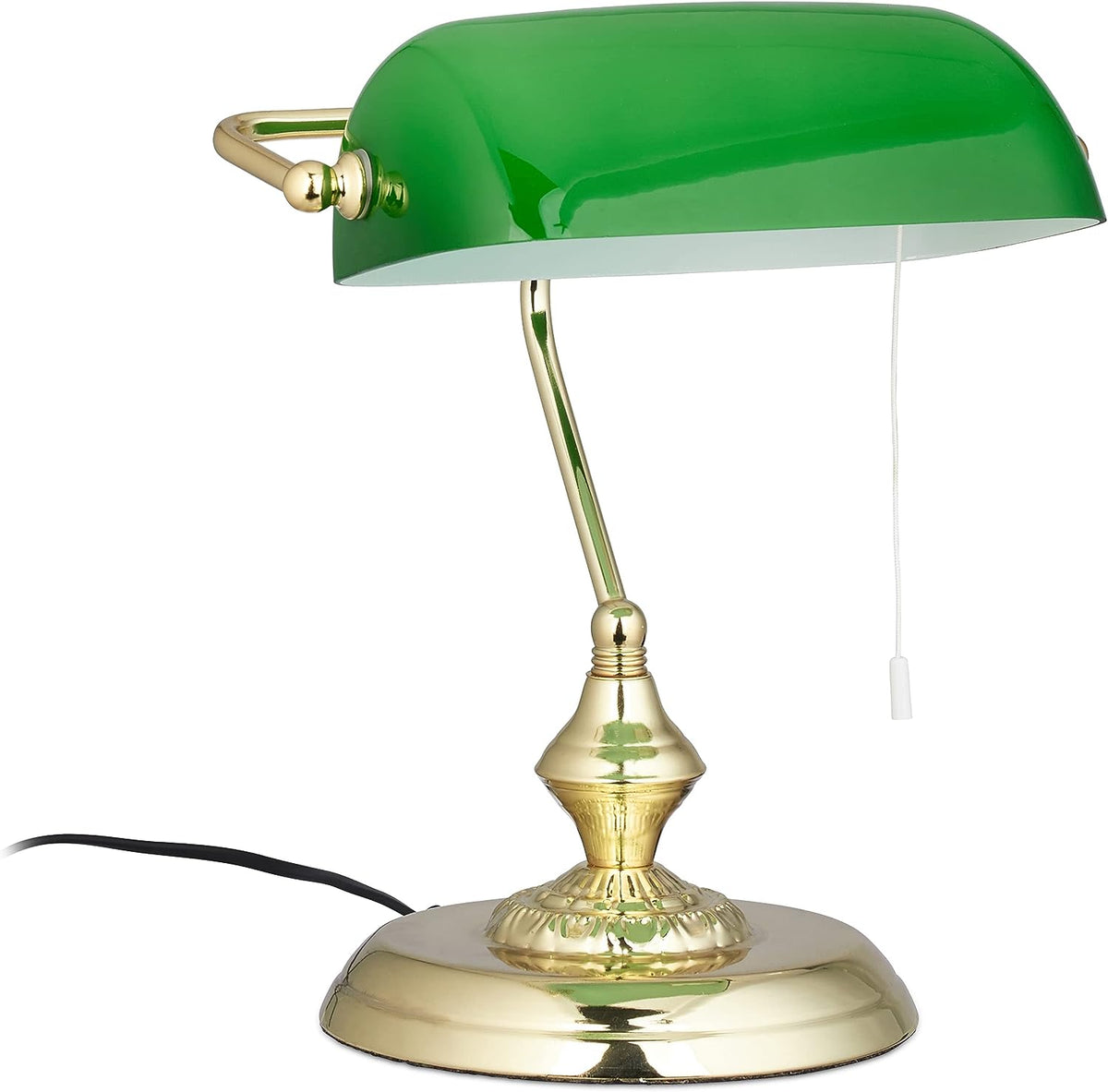 Lampe Bibliothèque Anglaise Raphaël Estampe en Verre - Le Charme du Verre dans le Décor