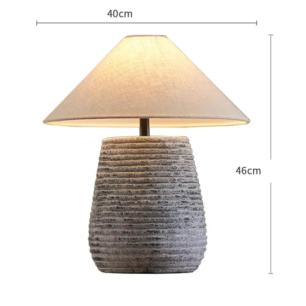 Lampe Japonaise Originale en Céramique Nine Balade - Matière Expressive & Décor Raffiné