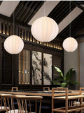 Lampe Japonaise Suspension Ronde Apolline Aube - Rondeur & Élégance dans le Décor