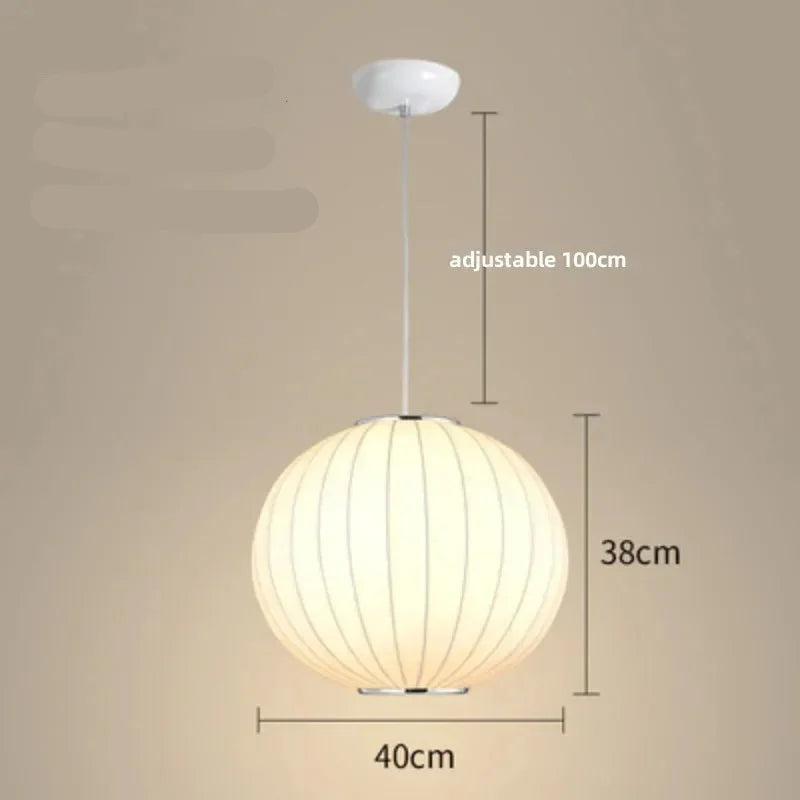 Lampe Japonaise Suspension Ronde Apolline Aube - Rondeur & Élégance dans le Décor