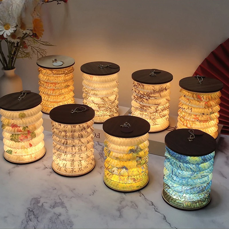 Lampe à poser — Lanterne Pliable Japonaise