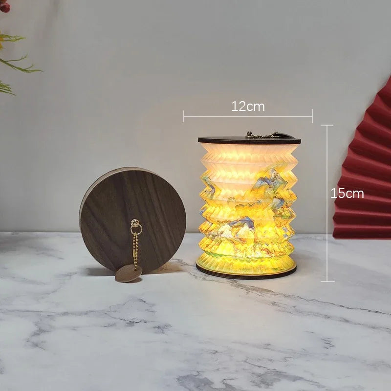 Lampe à poser — Lanterne Pliable Japonaise