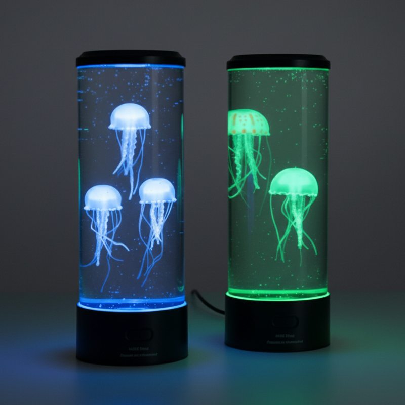 Lampe Méduse Relaxante Aquarium 3D Marine Matin - Une Touche Élégante dans le Décor