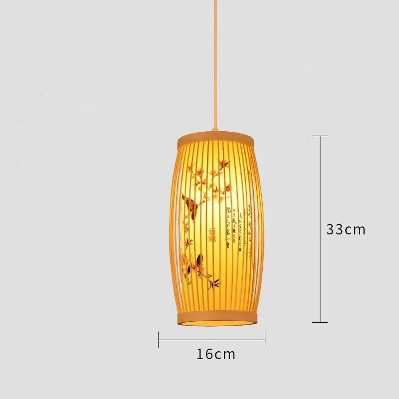Lampe à poser — Suspendue Japonaise Fleurie