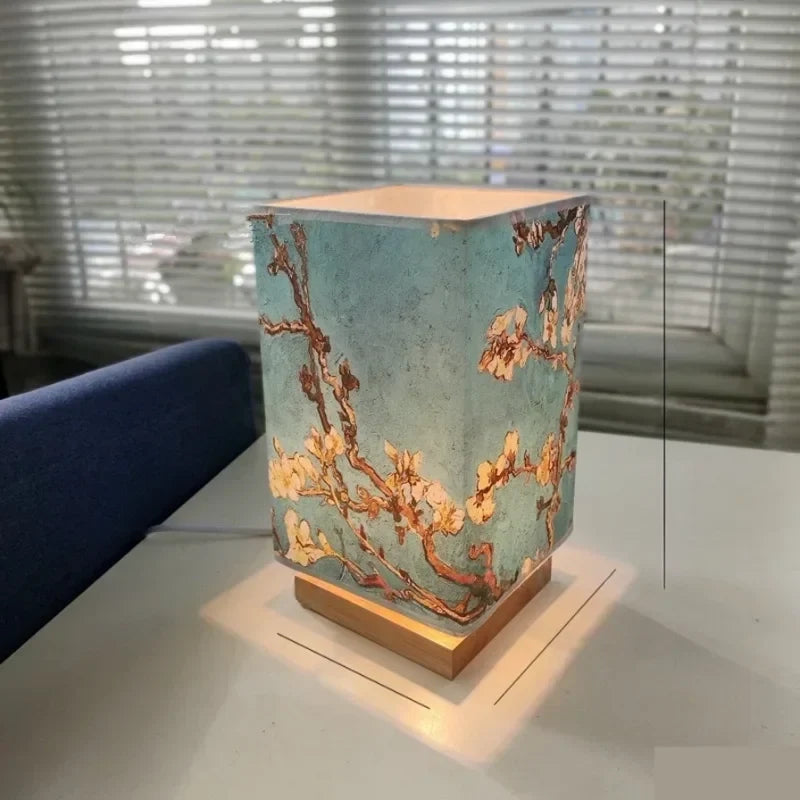 Lampe à poser — De Table Bleue Fleurie
