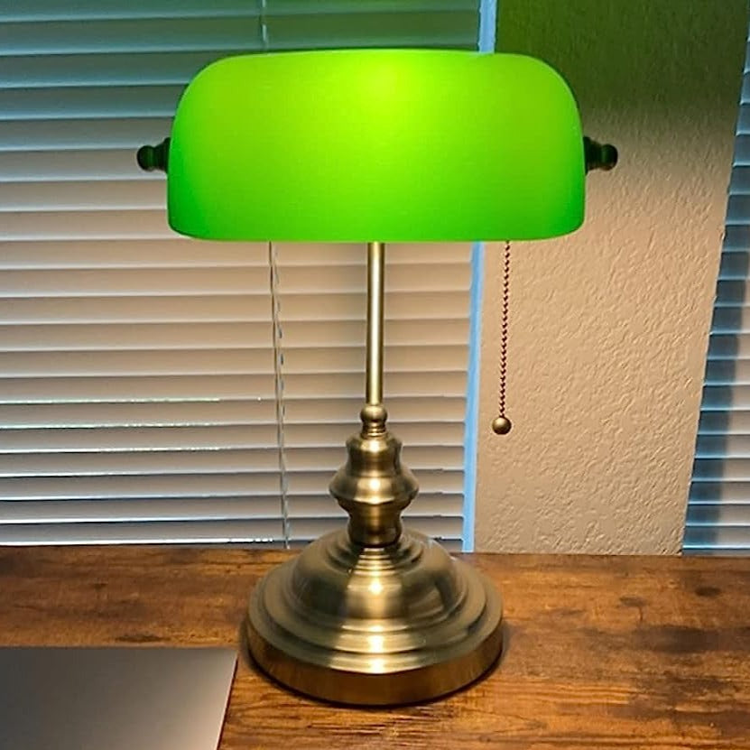 Lampe de Bibliothèque Verte Yuna Arabella - Une Touche Élégante dans le Décor