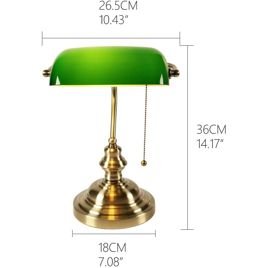Lampe de Bibliothèque Verte Yuna Arabella - Une Touche Élégante dans le Décor