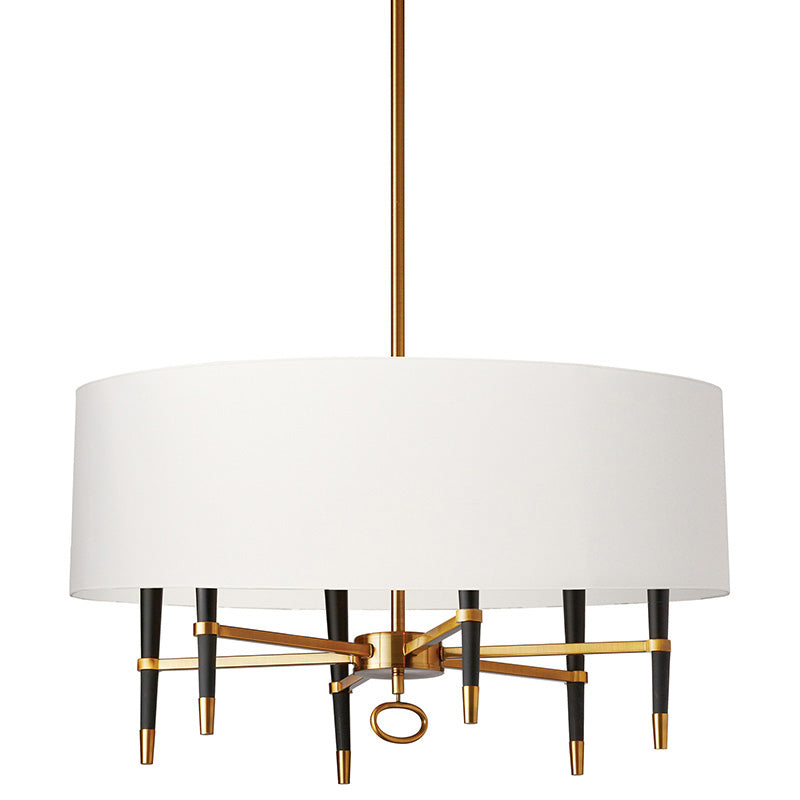 Lustre en Laiton et Tissu Élégance Vintage - Neutralighting