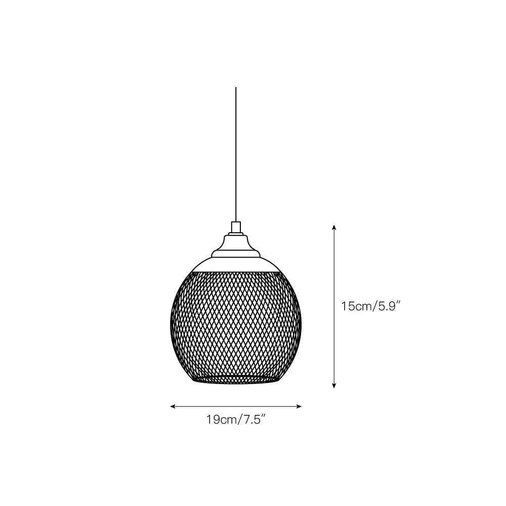 Aursorir Lampe Pendentive en Métal Maille Moderne Minimaliste - Neutralighting