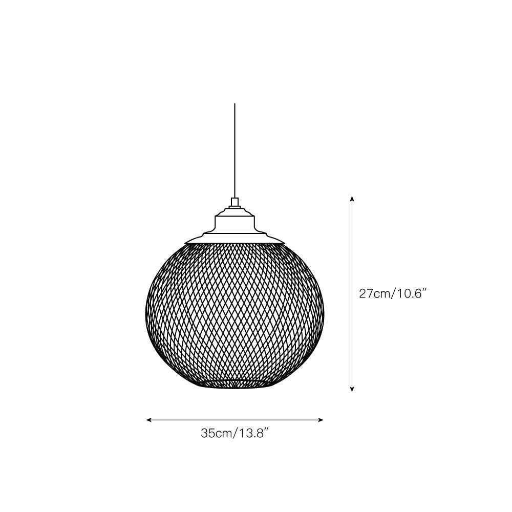 Aursorir Lampe Pendentive en Métal Maille Moderne Minimaliste - Neutralighting