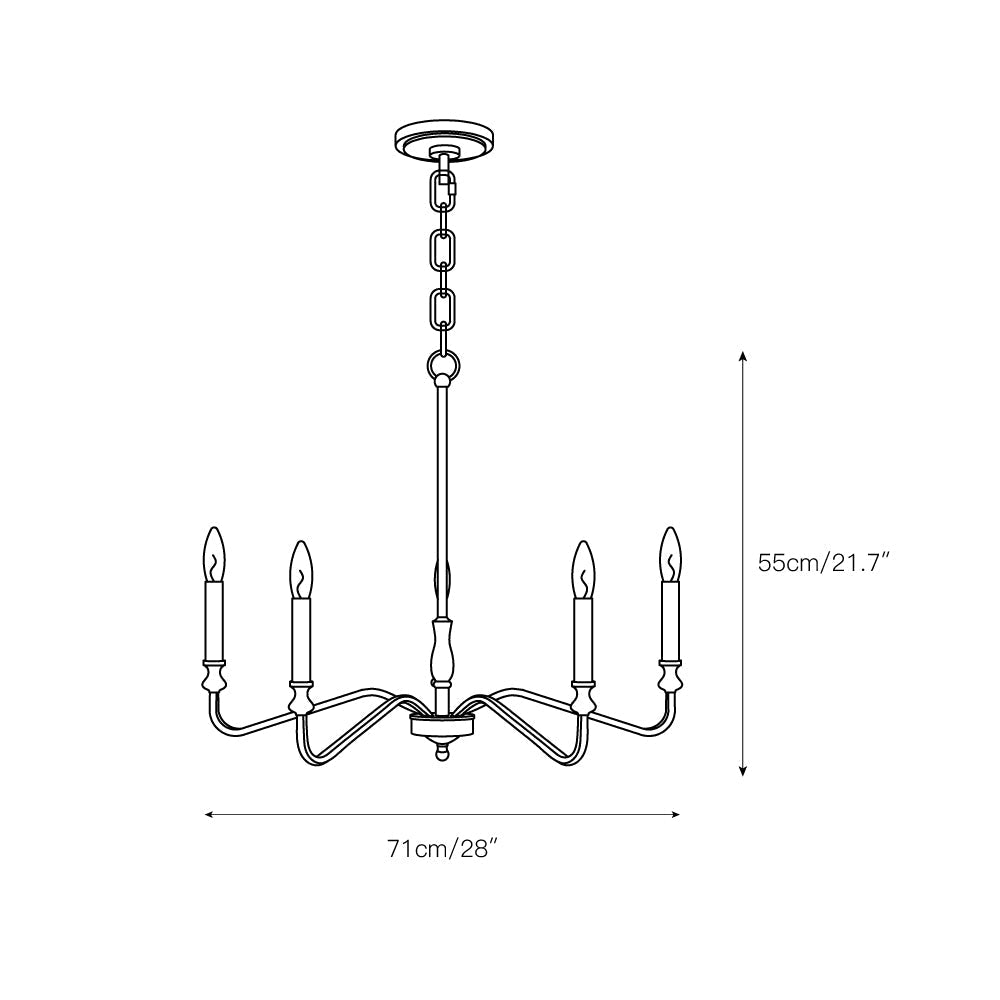 Ulsilus Chandelier Métal et Laiton Industriel Vintage - Neutralighting