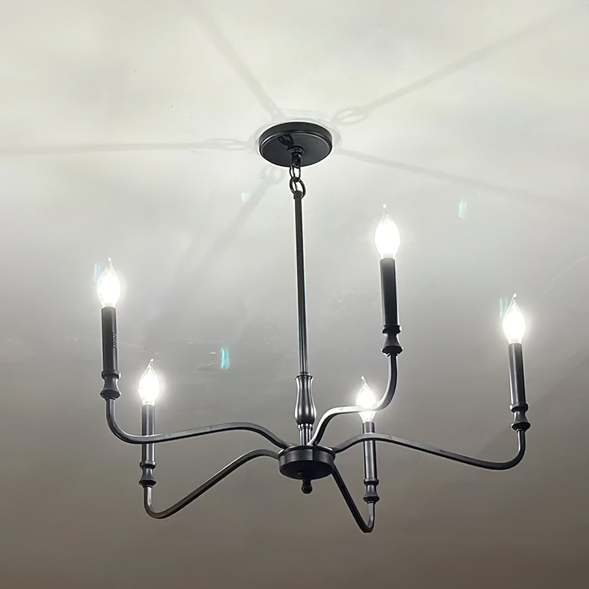 Ulsilus Chandelier Métal et Laiton Industriel Vintage - Neutralighting