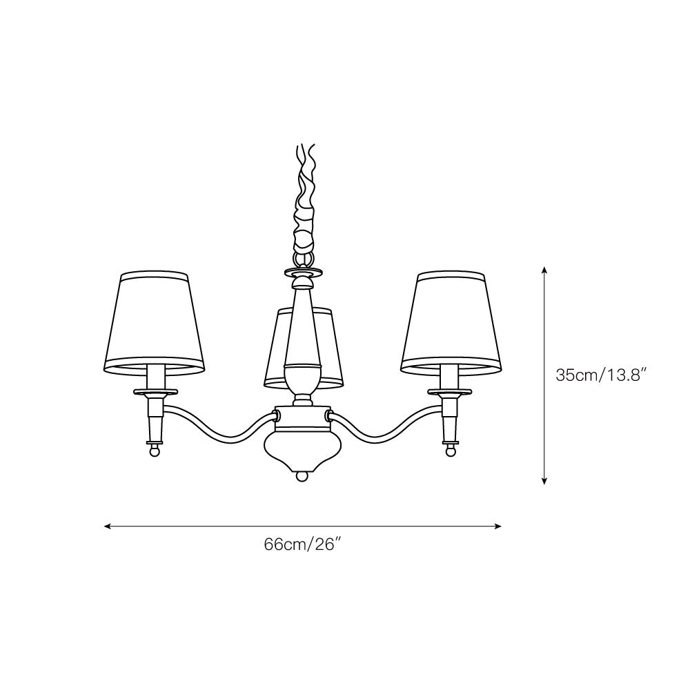 Zosolia Chandelier en Tissu et Laiton Industriel Vintage de Luxe - Neutralighting