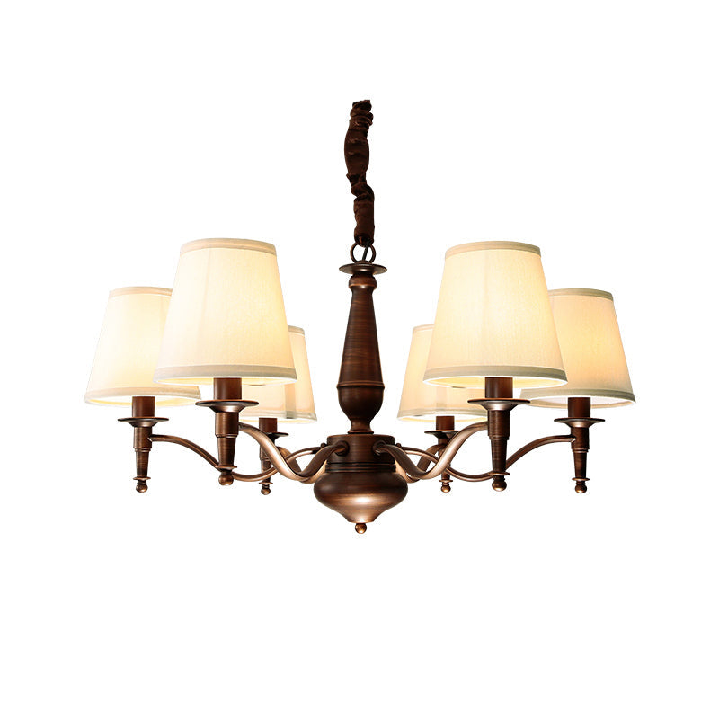 Zosolia Chandelier en Tissu et Laiton Industriel Vintage de Luxe - Neutralighting