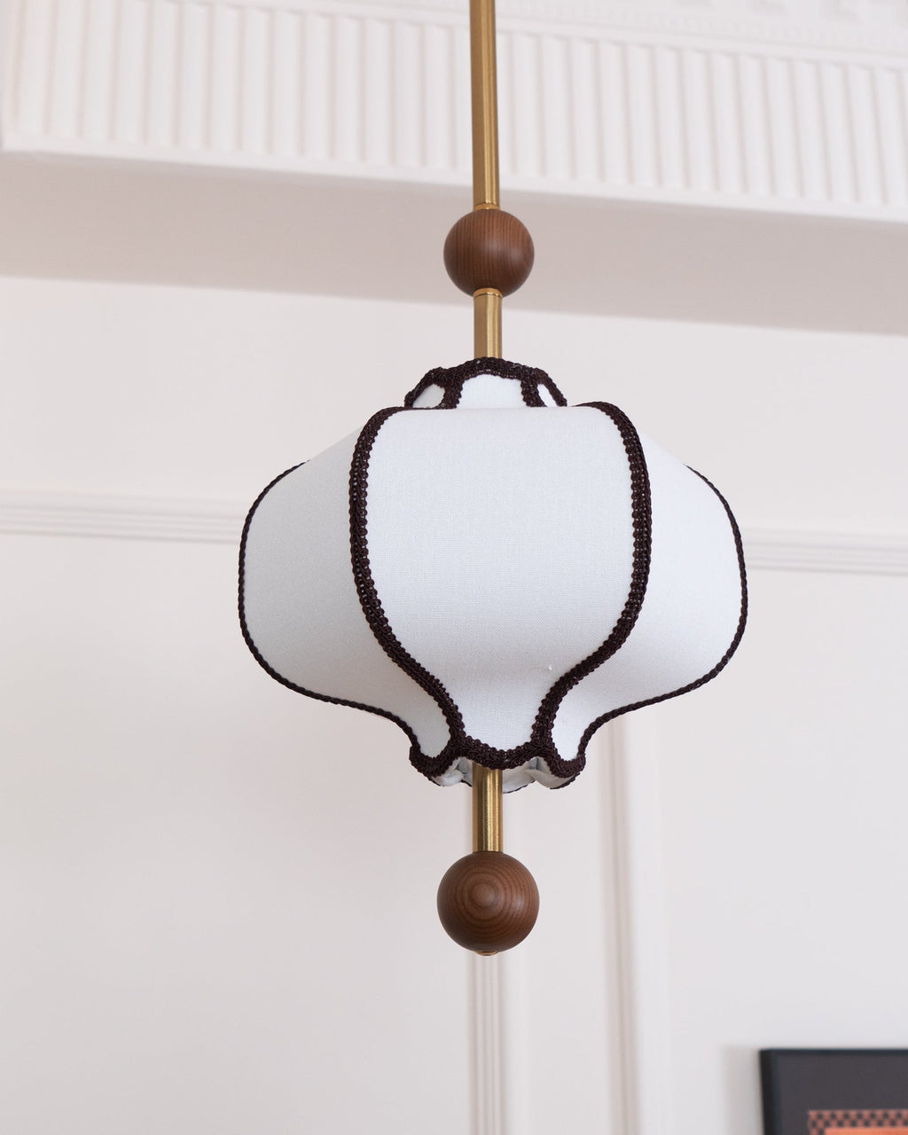 Lustra Suspension Lampe Lanterne en Tissu pour Salon - Neutralighting