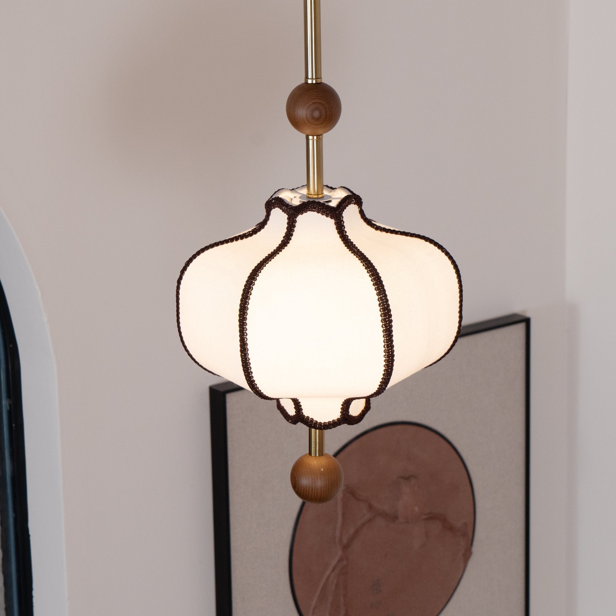 Aura Suspension lanterne en Tissu - Neutralighting