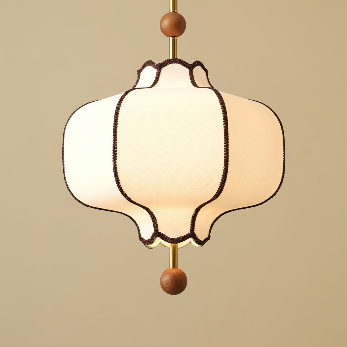 Lustra Suspension Lampe Lanterne en Tissu pour Salon - Neutralighting