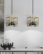 Cubo Lampe Pendante en Laiton Moderne - Neutralighting