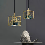 Cubo Lampe Pendante en Laiton Moderne - Neutralighting