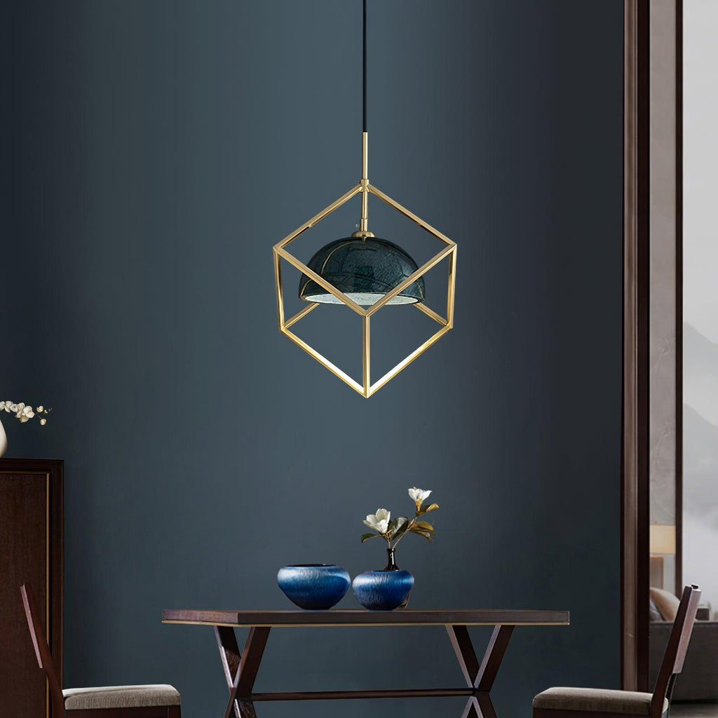Cubo Lampe Pendante en Laiton Moderne - Neutralighting