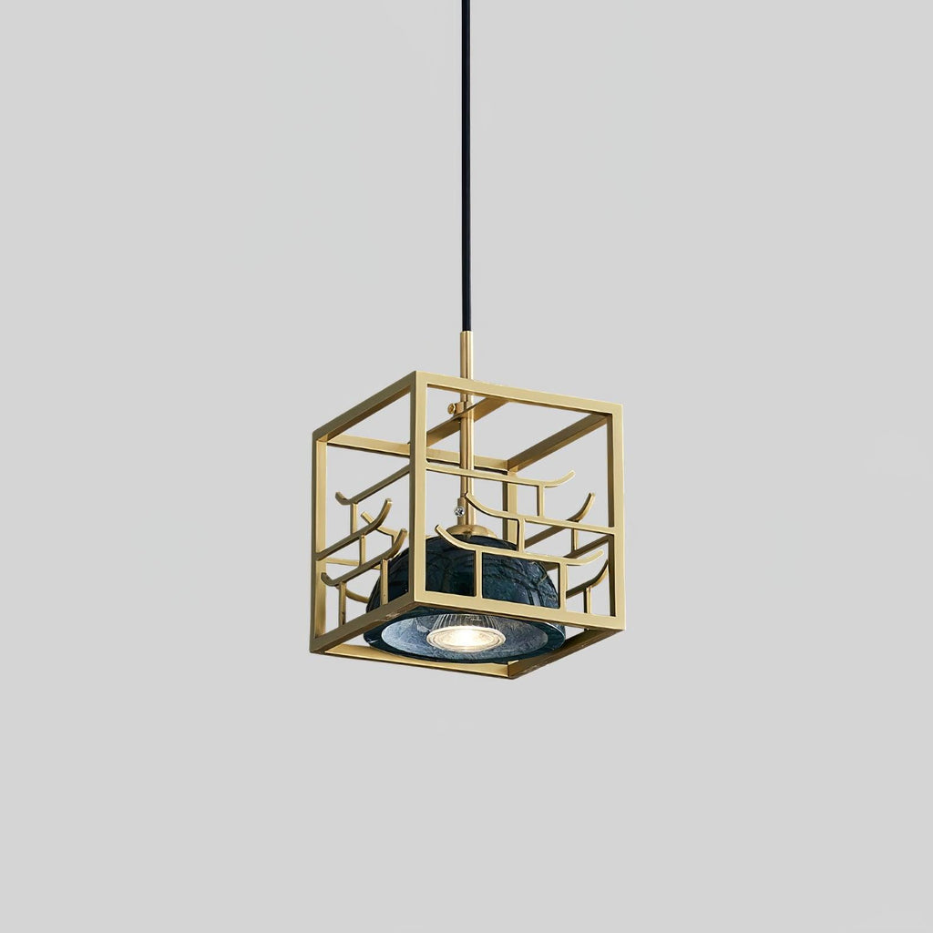 Cubo Lampe Pendante en Laiton Moderne - Neutralighting