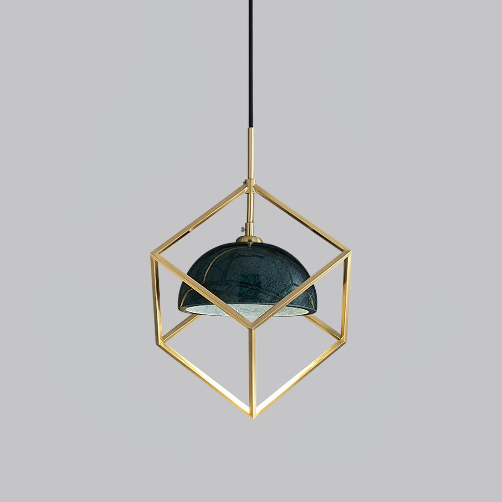 Cubo Lampe Pendante en Laiton Moderne - Neutralighting