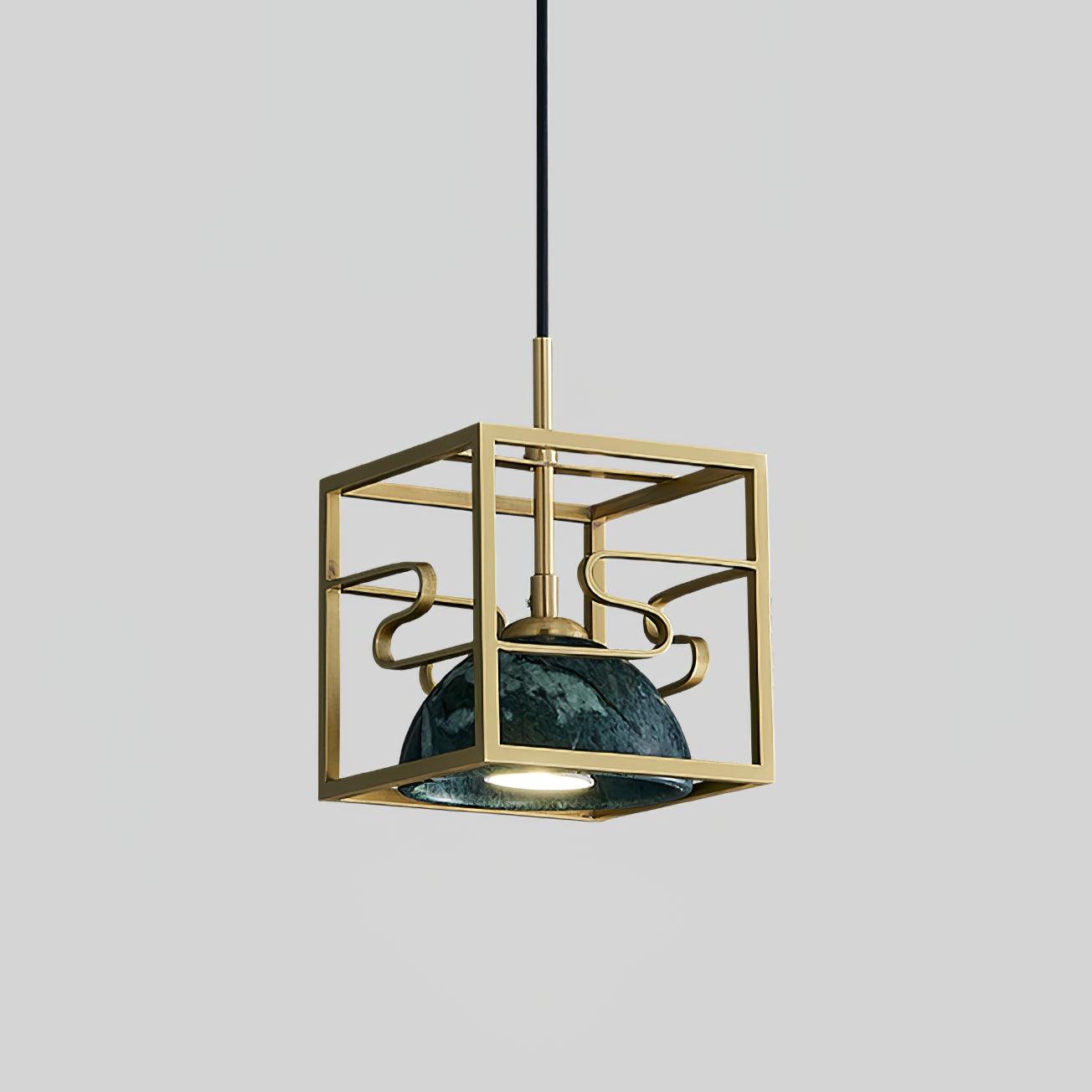 Cubo Lampe Pendante en Laiton Moderne - Neutralighting