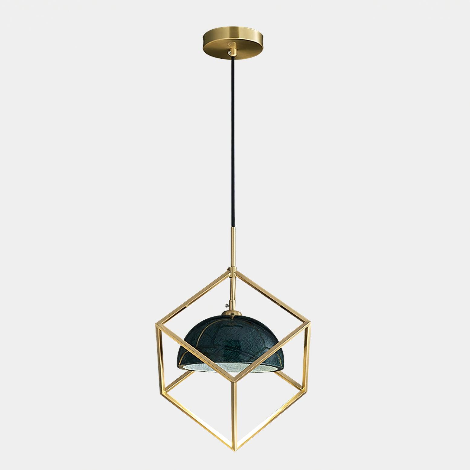 Cubo Lampe Pendante en Laiton Moderne - Neutralighting
