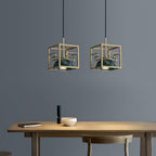 Cubo Lampe Pendante en Laiton Moderne - Neutralighting