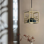 Cubo Lampe Pendante en Laiton Moderne - Neutralighting
