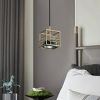 Cubo Lampe Pendante en Laiton Moderne - Neutralighting