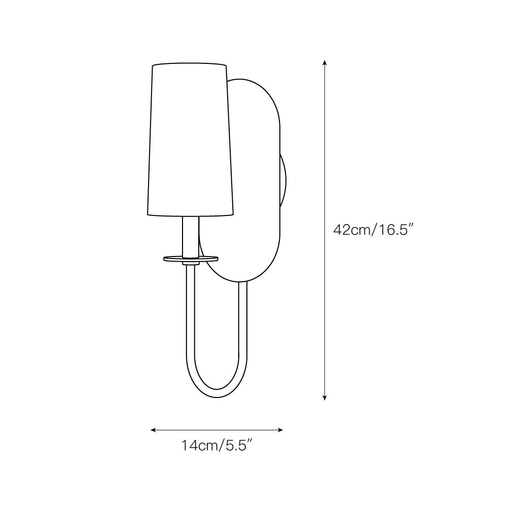 Voloraris Lampe Murale en Tissu et Laiton Premium Élégance - Neutralighting