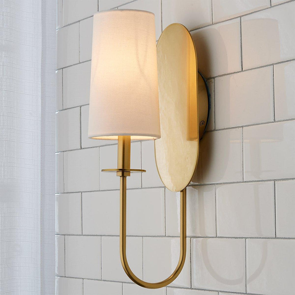 Voloraris Lampe Murale en Tissu et Laiton Premium Élégance - Neutralighting