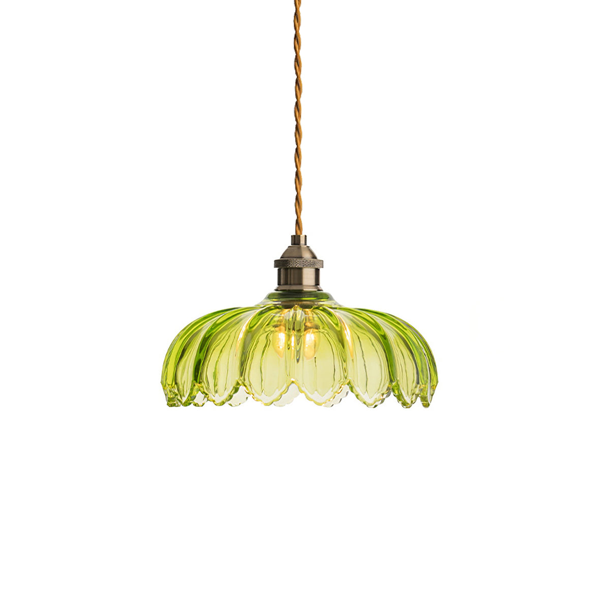 Limea Lampe Pendante Fleur Verre Vert - Neutralighting