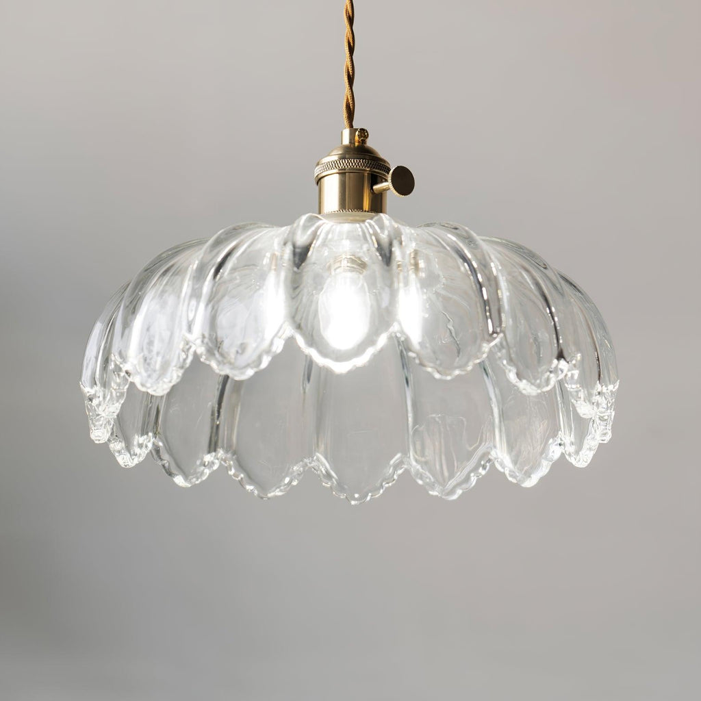 Limea Lampe Pendante Fleur Verre Vert - Neutralighting