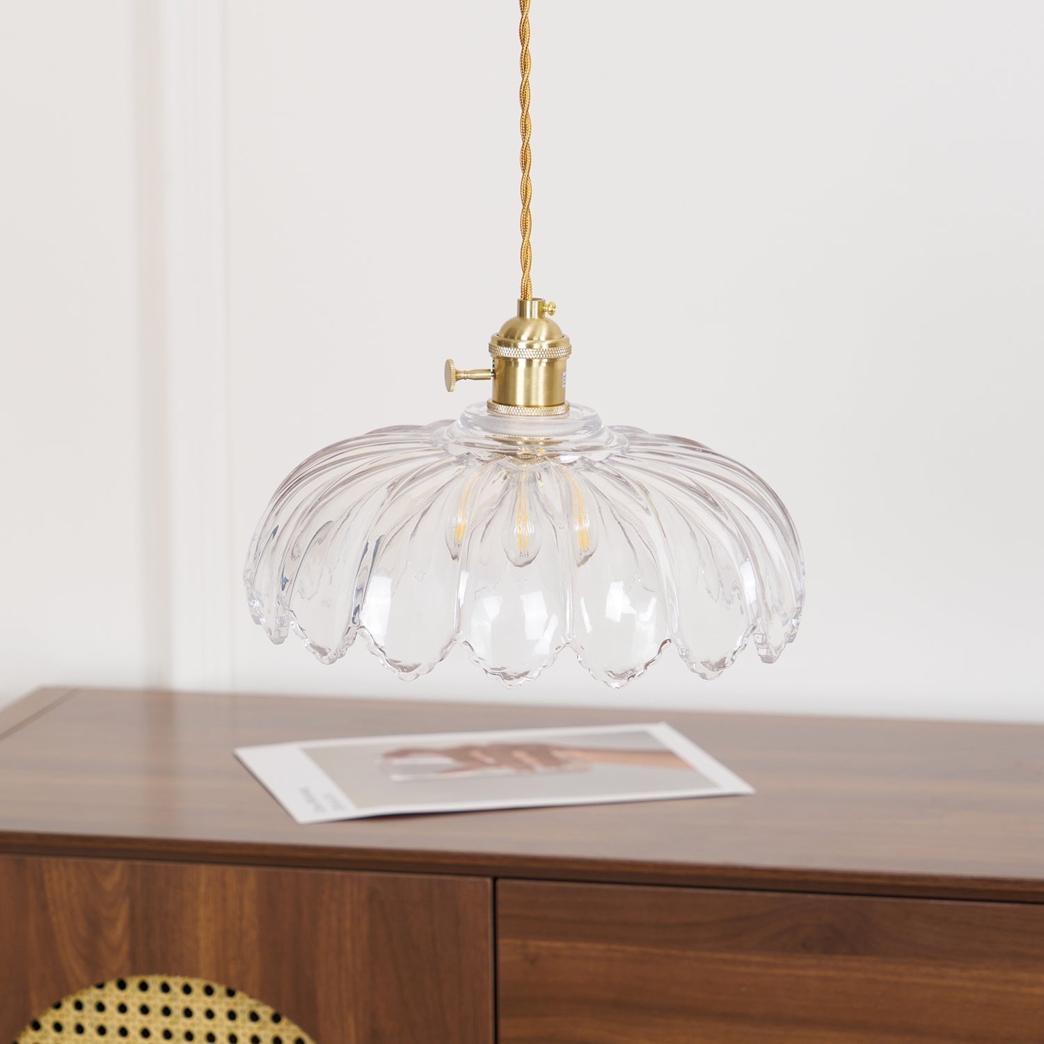 Limea Lampe Pendante Fleur Verre Vert - Neutralighting