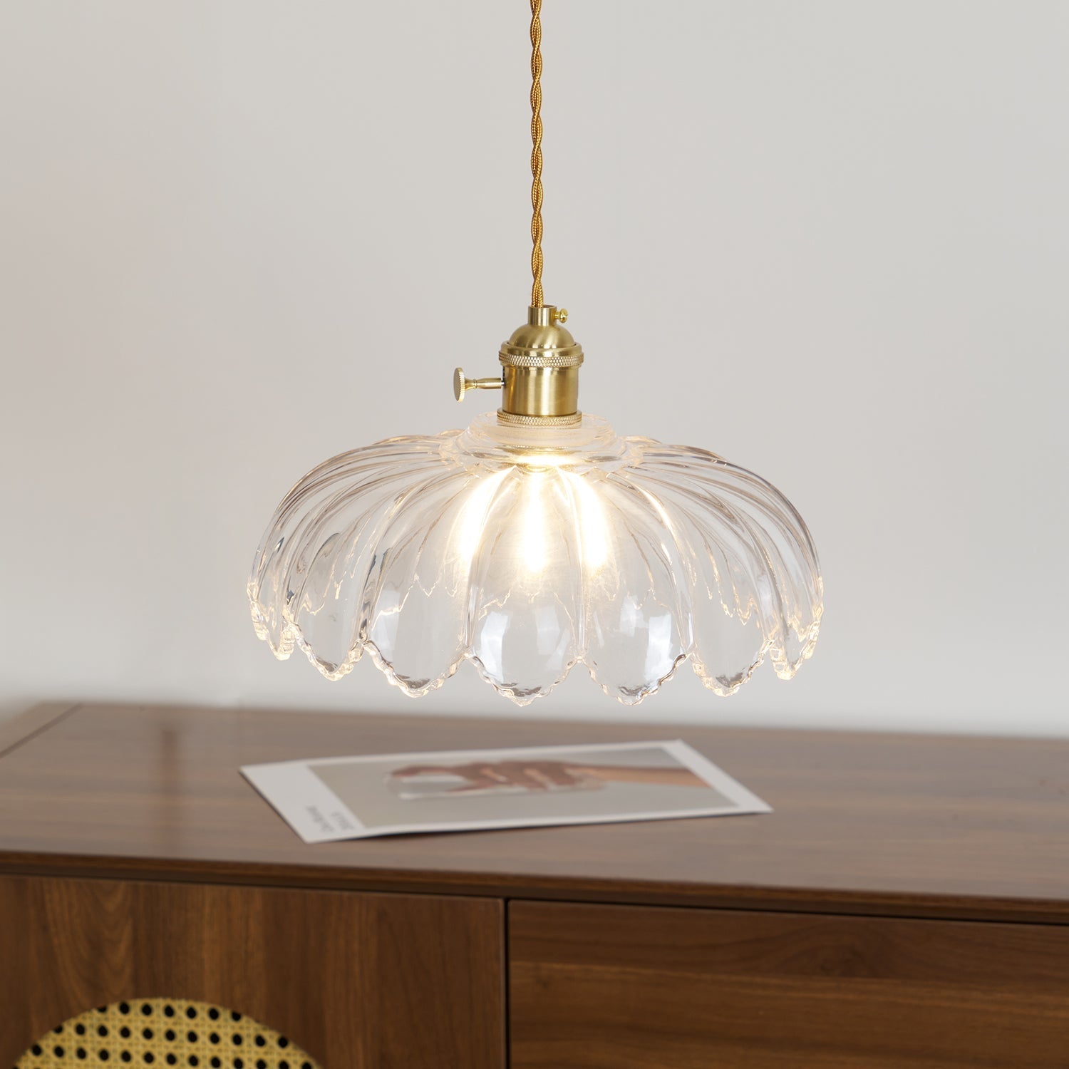 Limea Lampe Pendante Fleur Verre Vert - Neutralighting