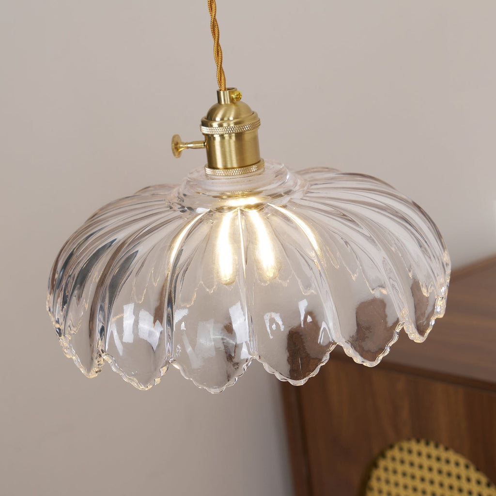 Limea Lampe Pendante Fleur Verre Vert - Neutralighting