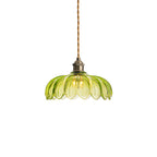 Limea Lampe Pendante Fleur Verre Vert - Neutralighting