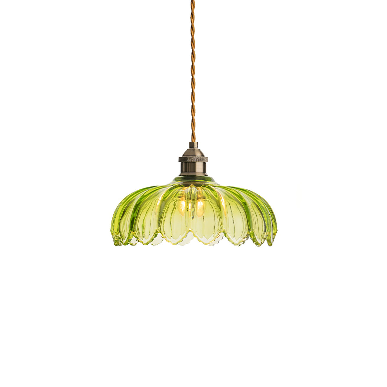 Limea Lampe Pendante Fleur Verre Vert - Neutralighting