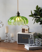 Limea Lampe Pendante Fleur Verre Vert - Neutralighting