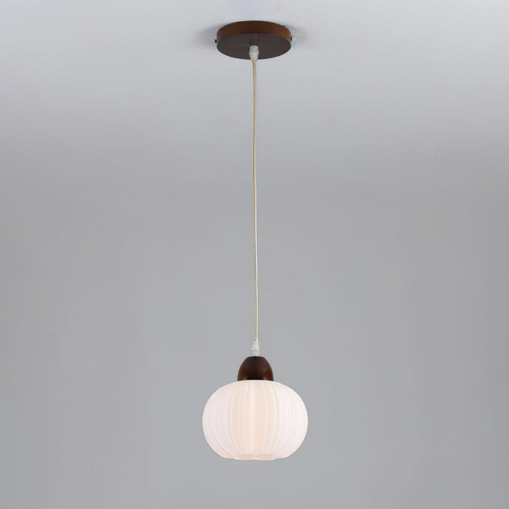 Pumpkin Suspension Lampe en Bois Moderne - Neutralighting