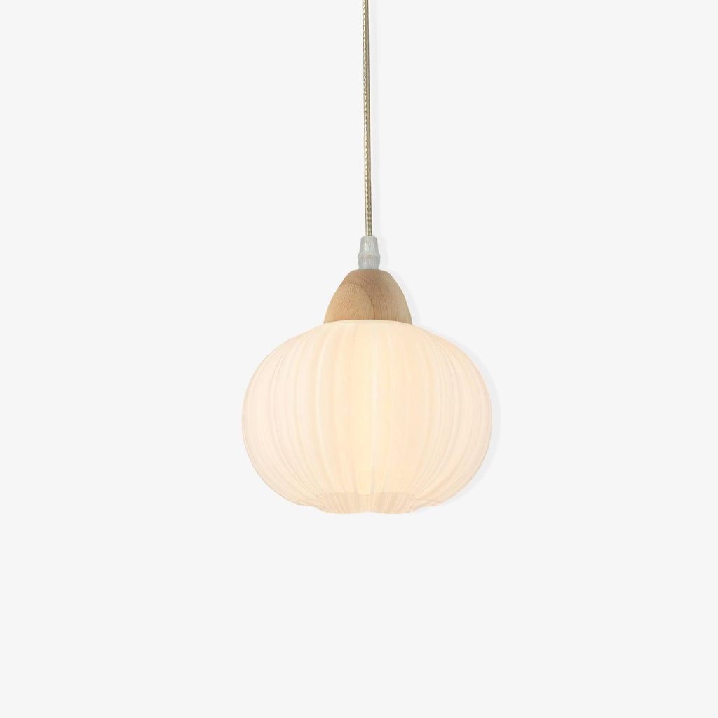 Pumpkin Suspension Lampe en Bois Moderne - Neutralighting