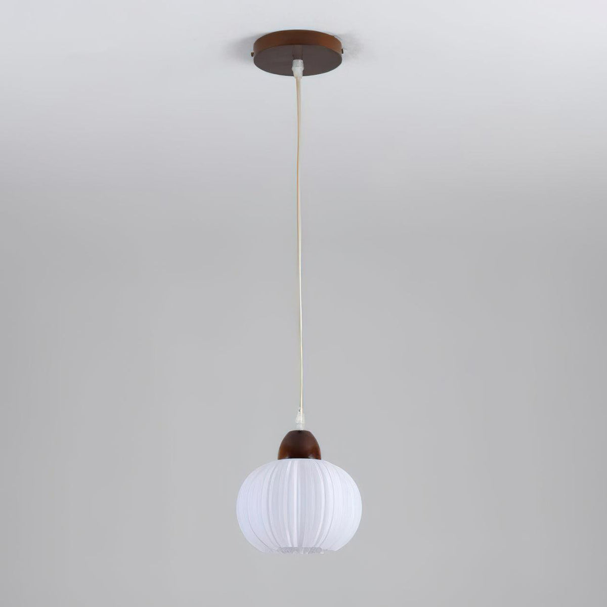 Pumpkin Suspension Lampe en Bois Moderne - Neutralighting