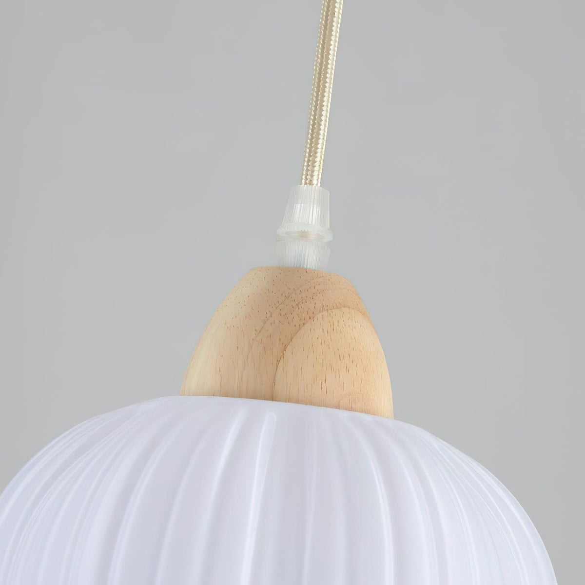 Pumpkin Suspension Lampe en Bois Moderne - Neutralighting