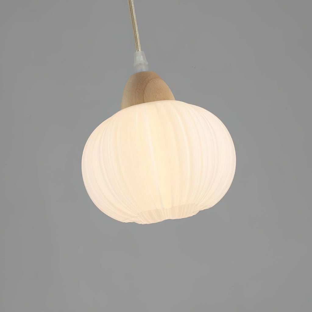 Pumpkin Suspension Lampe en Bois Moderne - Neutralighting