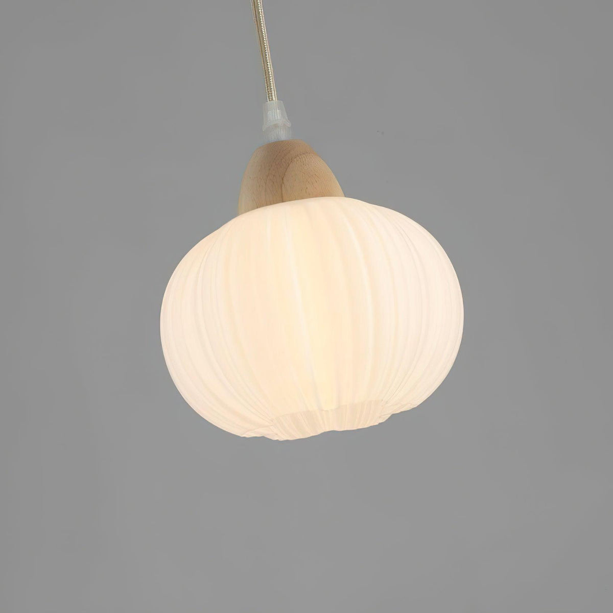 Pumpkin Suspension Lampe en Bois Moderne - Neutralighting